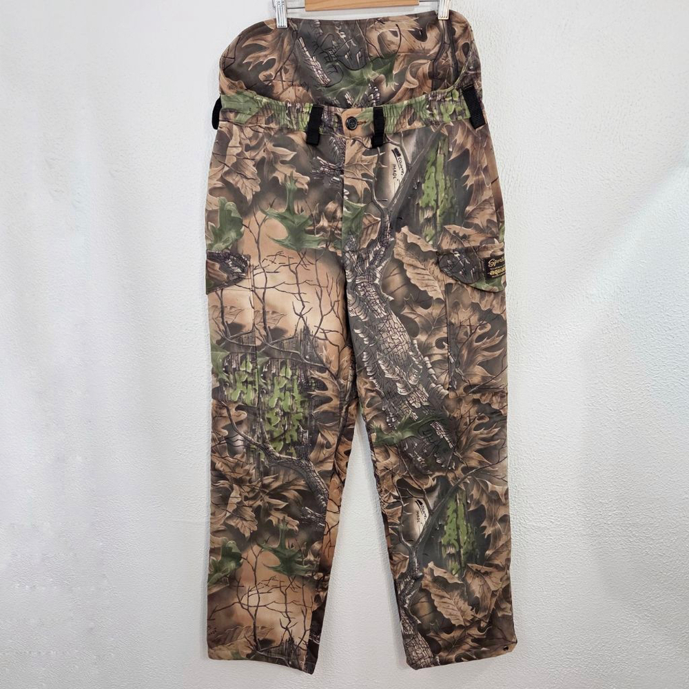 Vintage Sportchief Aquatex Real Tree Camo Pants hunting men's medium camouflage